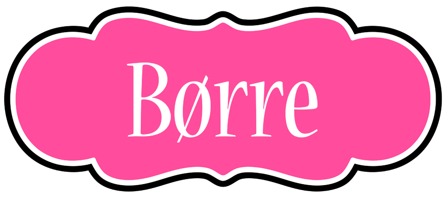Børre invitation logo