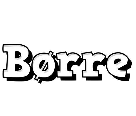 Børre snowing logo