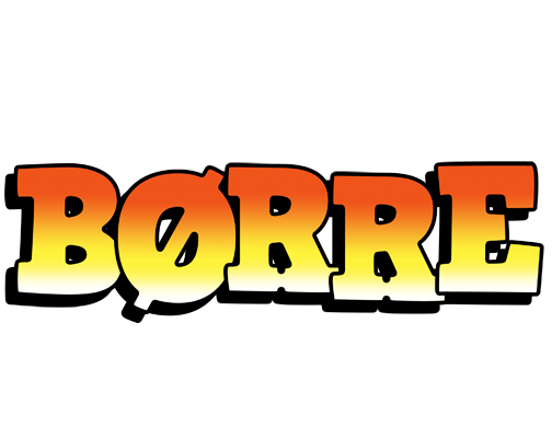 Børre sunset logo
