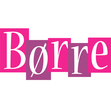 Børre whine logo