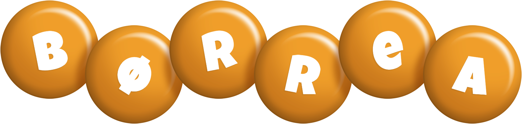 Børrea candy-orange logo