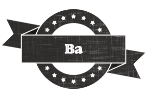 Ba grunge logo