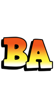 Ba sunset logo