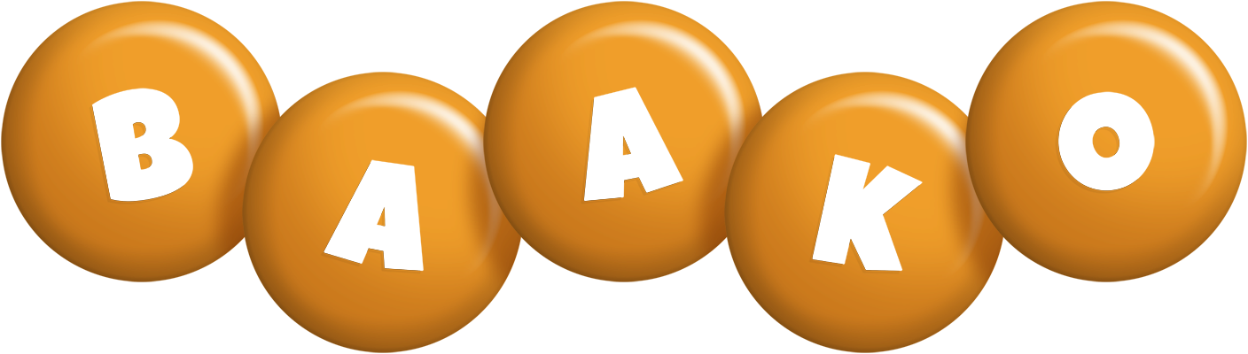 Baako candy-orange logo