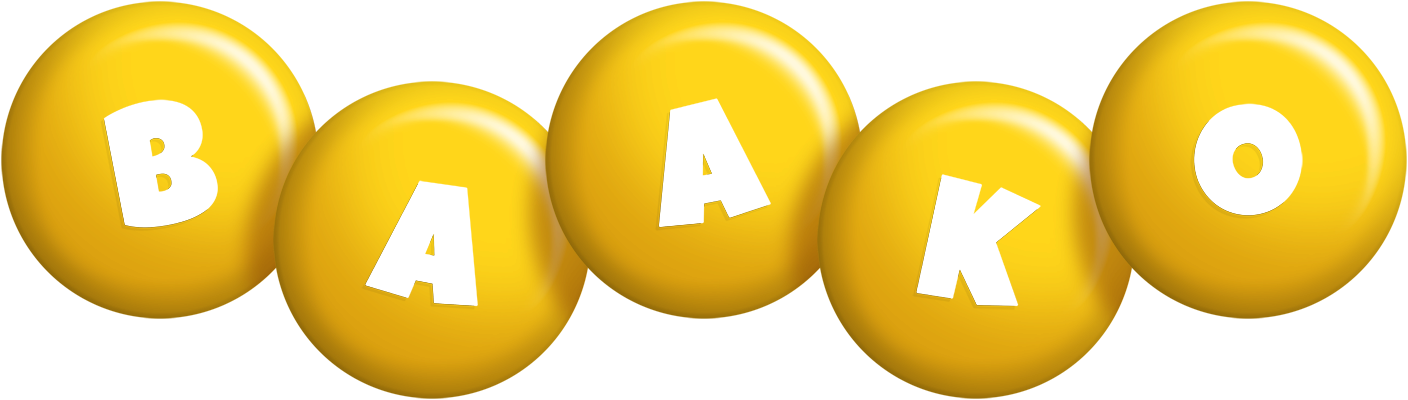 Baako candy-yellow logo