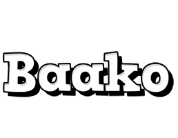 Baako snowing logo