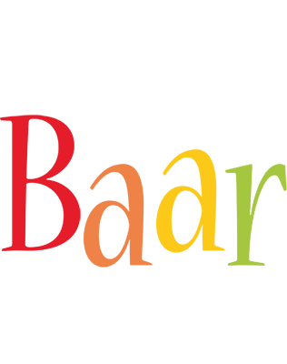 Baar birthday logo