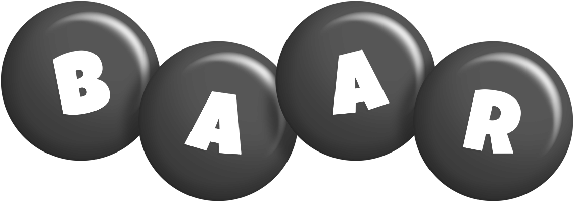 Baar candy-black logo