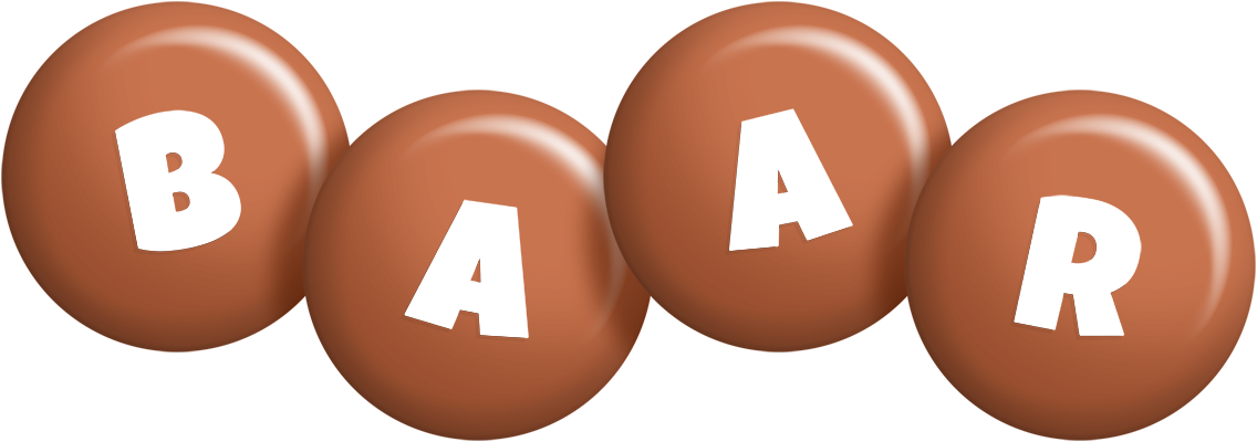 Baar candy-brown logo