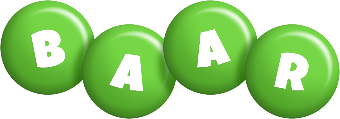 Baar candy-green logo