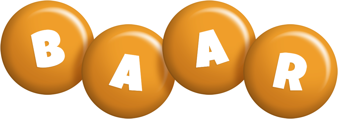 Baar candy-orange logo
