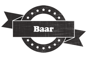 Baar grunge logo