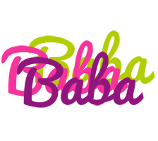 Baba flowers logo