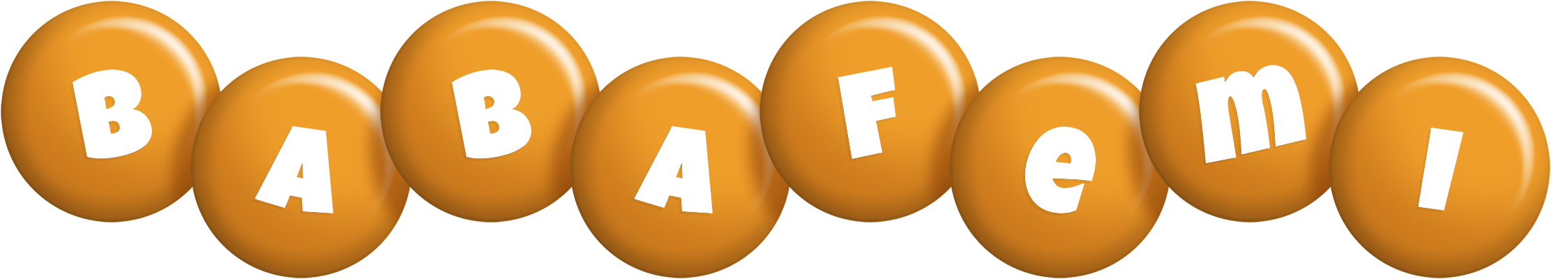 Babafemi candy-orange logo