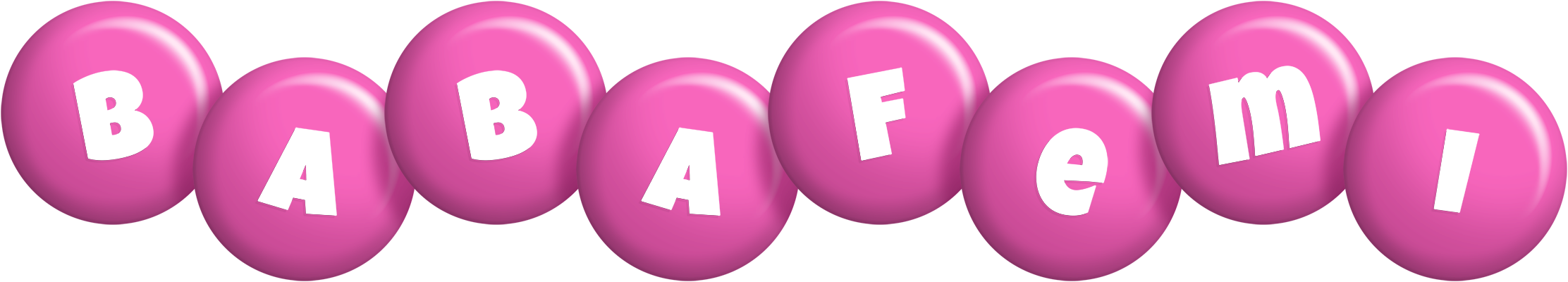 Babafemi candy-pink logo