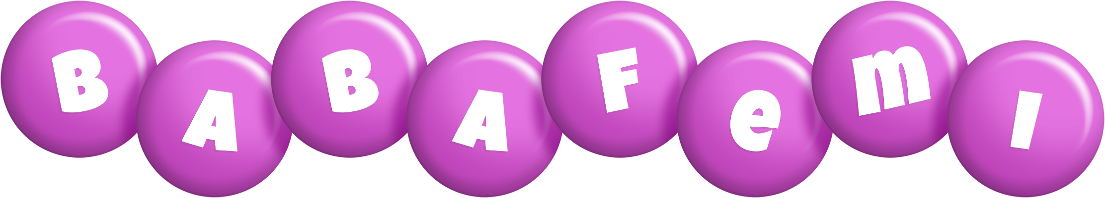 Babafemi candy-purple logo