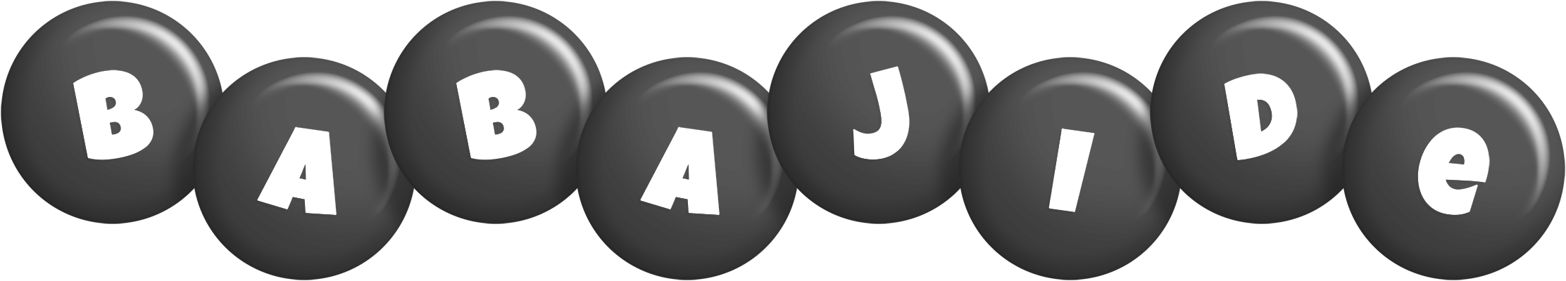 Babajide candy-black logo
