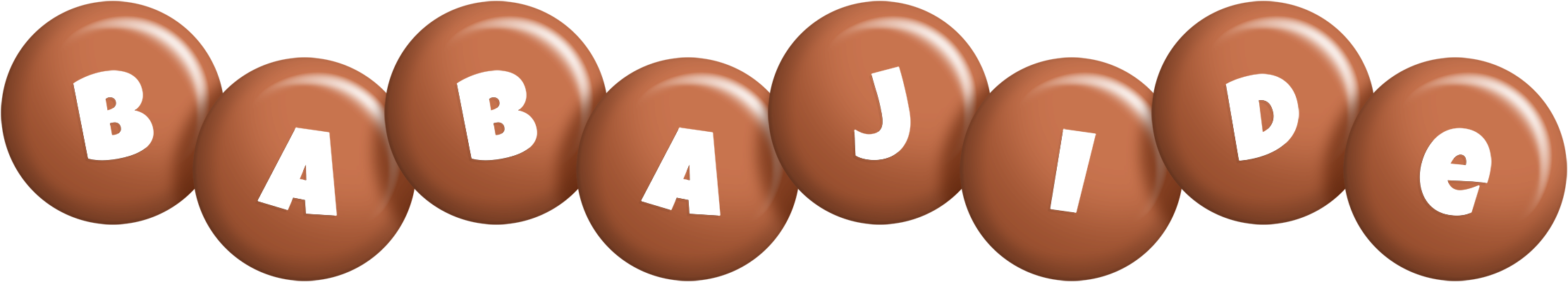 Babajide candy-brown logo