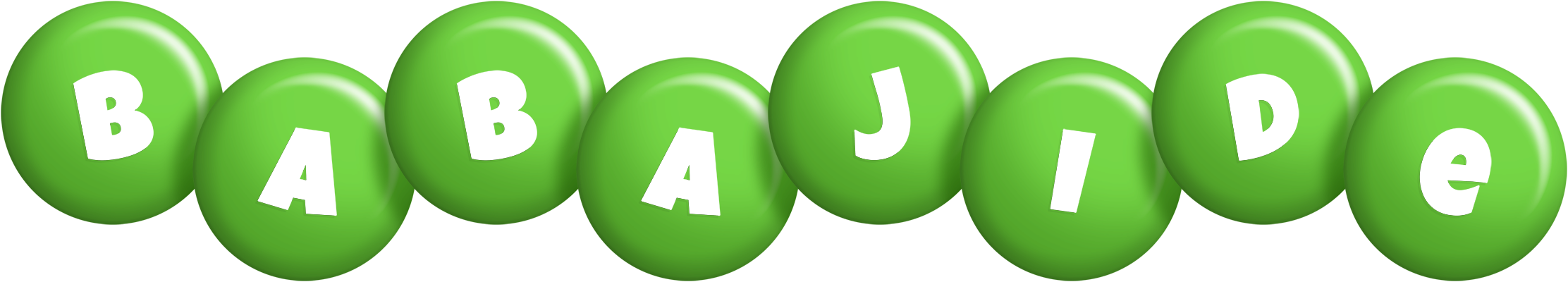 Babajide candy-green logo
