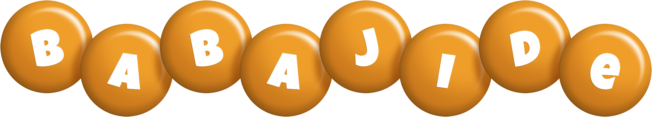 Babajide candy-orange logo
