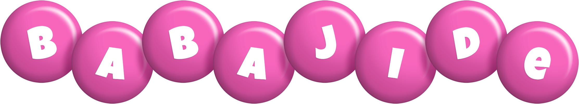 Babajide candy-pink logo
