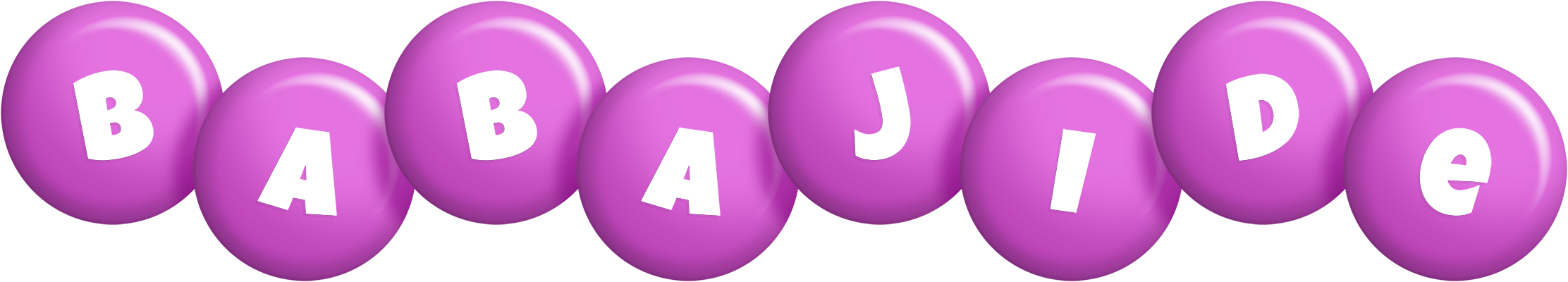 Babajide candy-purple logo