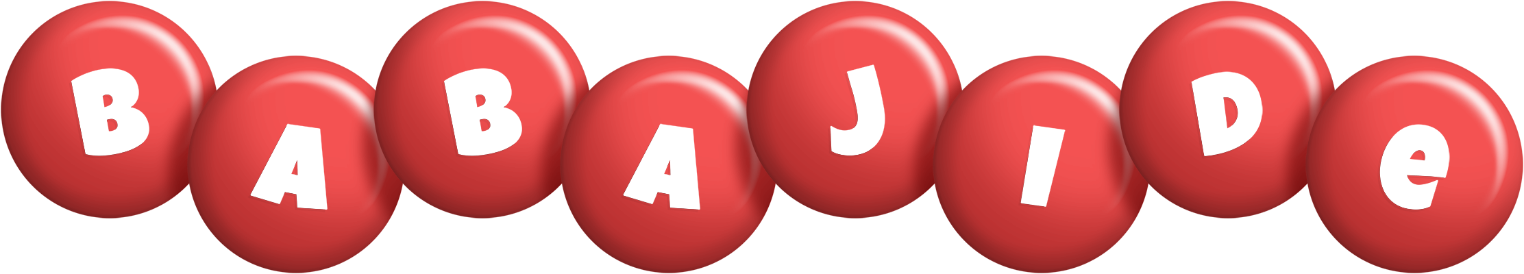 Babajide candy-red logo