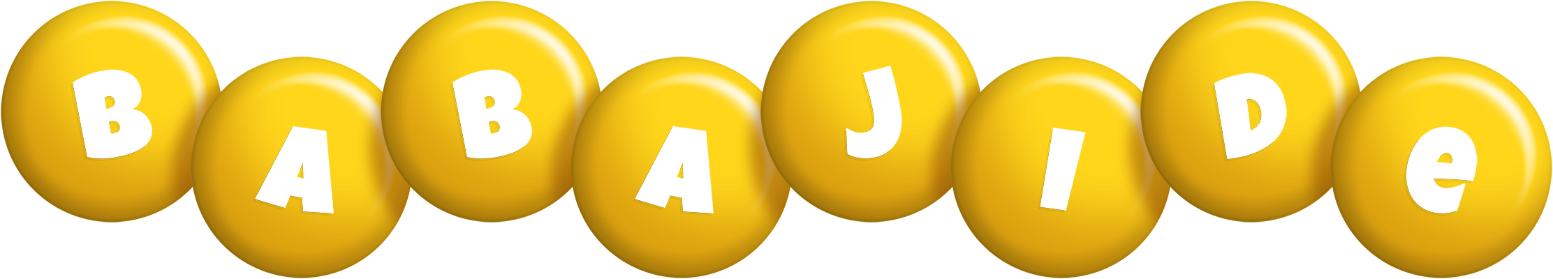 Babajide candy-yellow logo