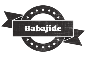 Babajide grunge logo