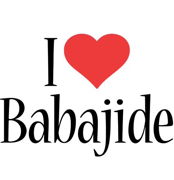 Babajide i-love logo