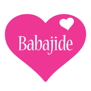 Babajide love-heart logo