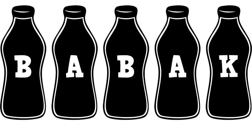 Babak bottle logo
