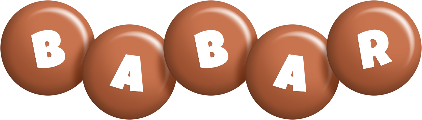 Babar candy-brown logo