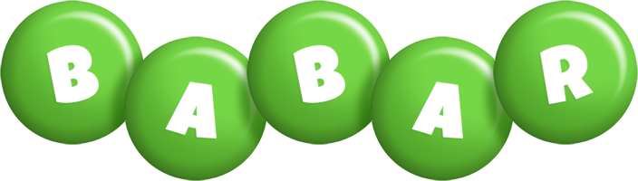 Babar candy-green logo