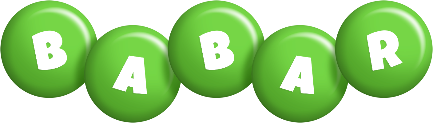 Babar candy-green logo