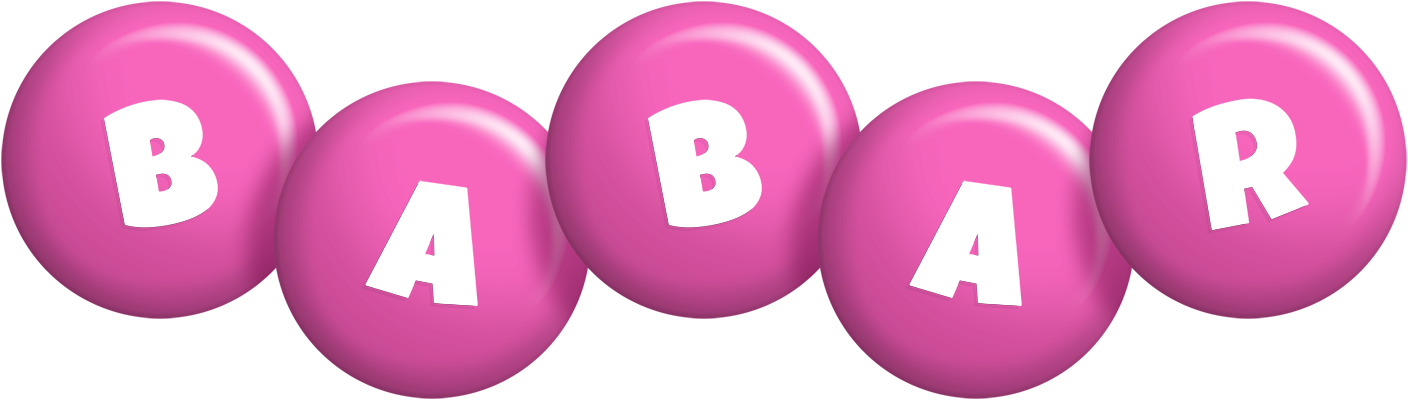 Babar candy-pink logo