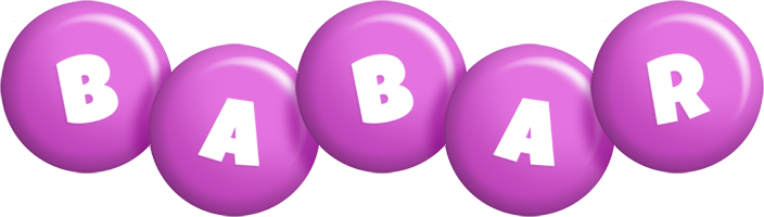 Babar candy-purple logo