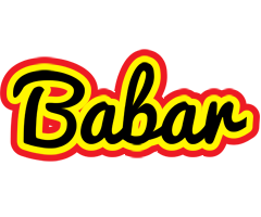 Babar flaming logo