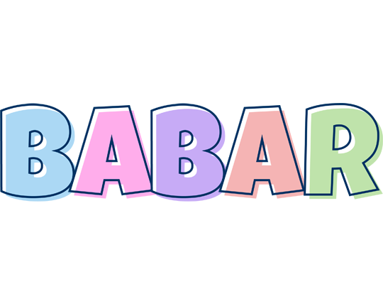 Babar pastel logo