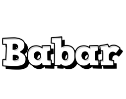 Babar snowing logo