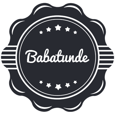 Babatunde badge logo