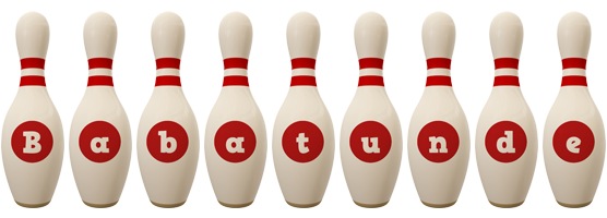 Babatunde bowling-pin logo