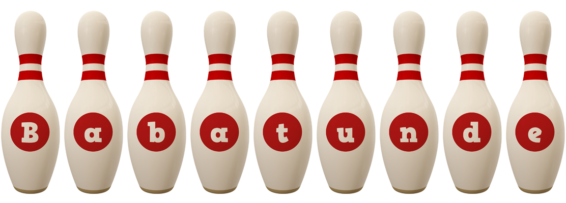 Babatunde bowling-pin logo