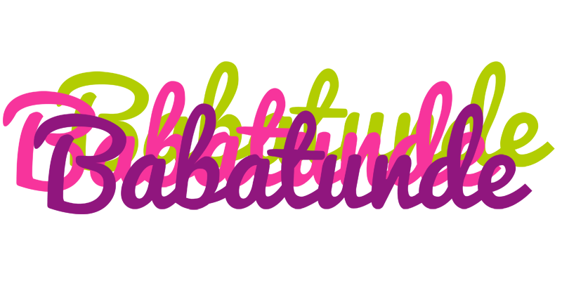 Babatunde flowers logo
