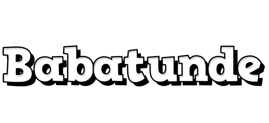 Babatunde snowing logo