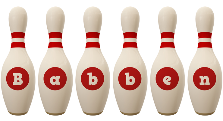 Babben bowling-pin logo