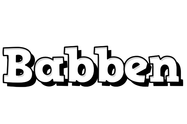 Babben snowing logo