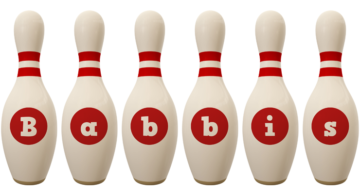Babbis bowling-pin logo