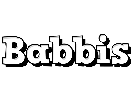 Babbis snowing logo