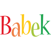 Babek birthday logo